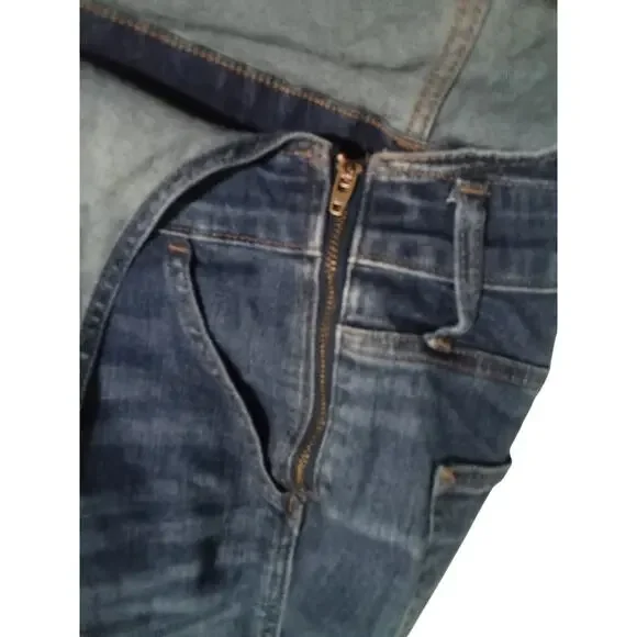 Madewell Skinny Jean Overalls Jumpsuit In Jinseng Wash Blue Size Medium - Picture 13 of 14